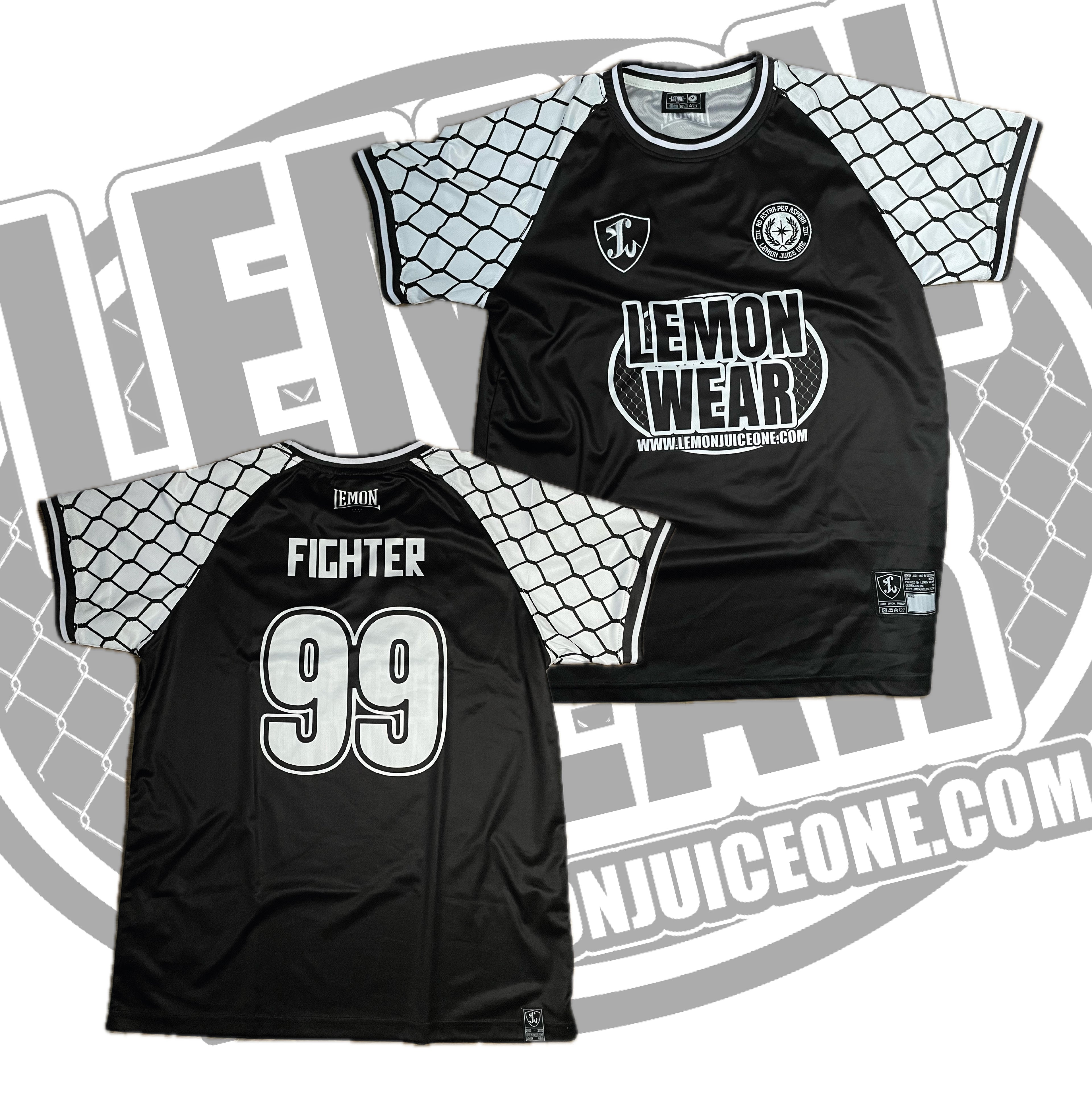LEMON SHIRT BLACK. FIGHTER. 99. (PRESALE)