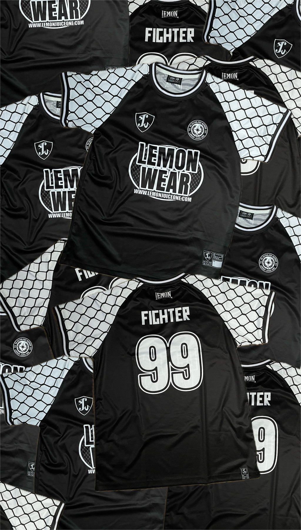 LEMON SHIRT BLACK. FIGHTER. 99. (PRESALE)
