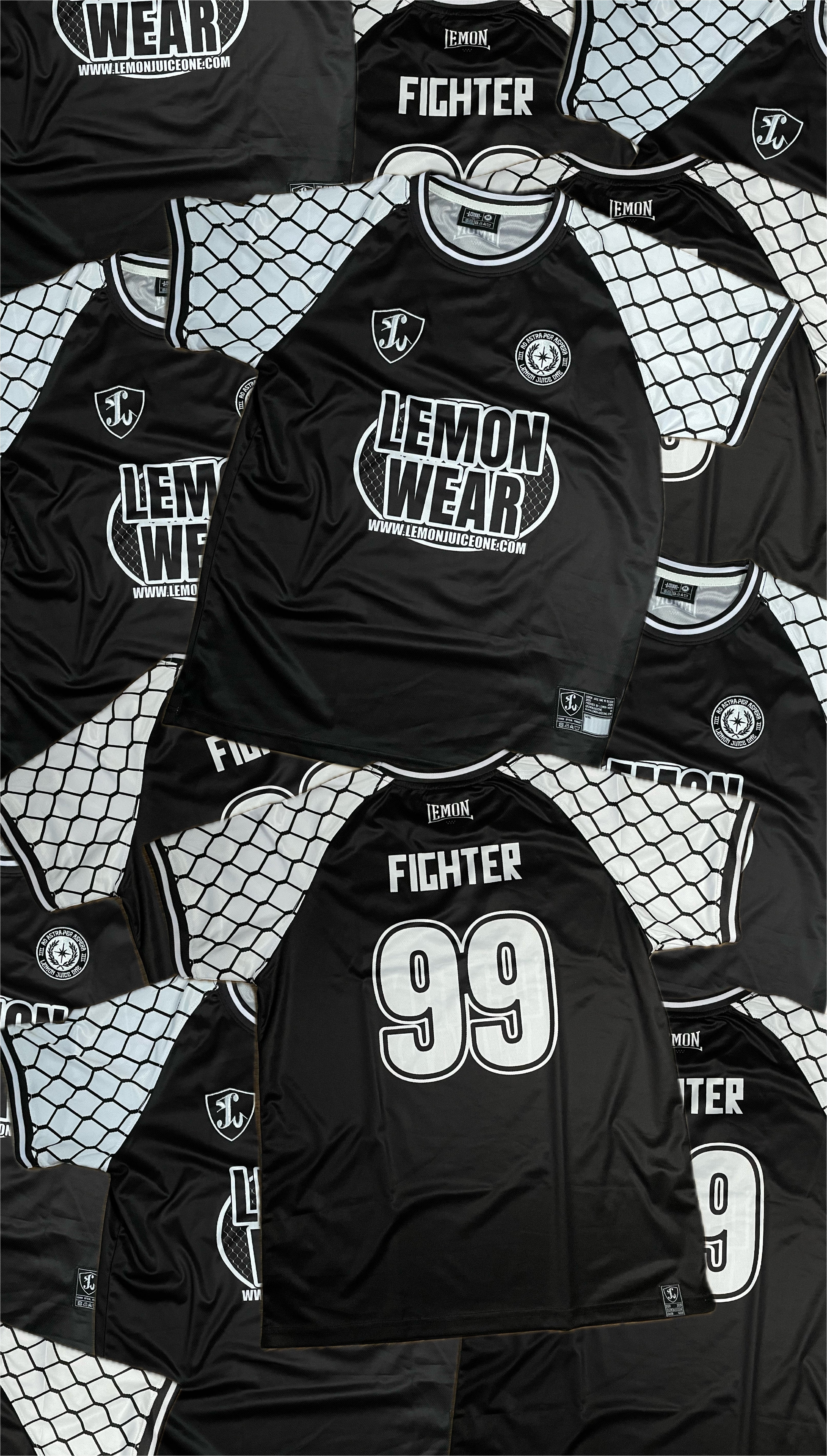LEMON SHIRT BLACK. FIGHTER. 99. (PRESALE)